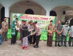 Babinsa Koramil 14/Ngoro Antusias Mengikuti Kegiatan Aksi Peduli Sesama