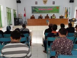 Berikan Pembekalan Pembinaan Peningkatan Danramil 16 Bareng Kepada Linmas Desa Banjaragung