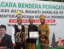 Atas Prestasinya, Husni Mubarrok Maskumambang Kembali Raih Penghargaan di Peringatan HAB Kemenag RI Tahun 2023