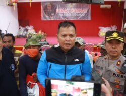 Kapolresta Sidoarjo Sampaikan Pesan Kerukunan ketemi warga krian