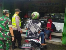 Babinsa Koramil 0814/18 Jogoroto Anggota Polsek Laksanakan Patroli Kamtibmas Bersama