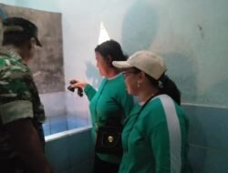 Dampingi Petugas Puskesmas Babinsa Koramil Bareng Laksanakan Giat Gerakan Serentak PSN
