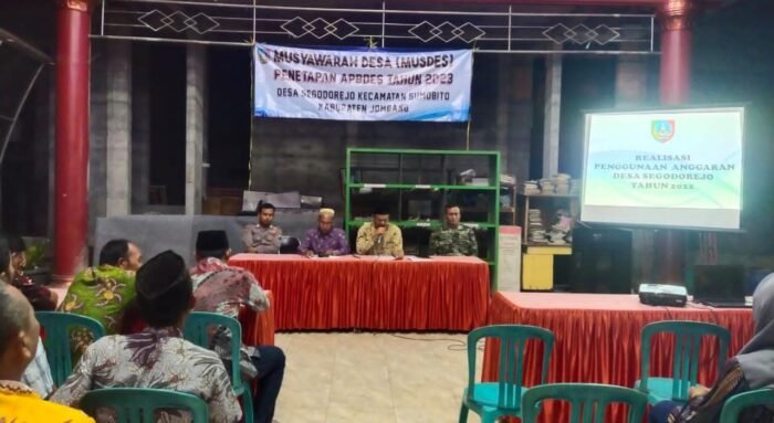 Babinsa Koramil 0814/11 Sumobito Hadiri Kegiatan Musdes
