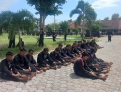 Babinsa Koramil 06/Ploso Tergabung Dalam Pengamanan Ujian Kenaikan Sabuk Pencak Silat