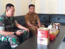Danramil 0814/10 Mojoagung Silaturahmi Camat dan Staf Kecamatan     Jombang.