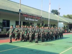 Tingkatkan Kedisiplinan, Anggota Koramil 0814/6 Ploso Ikut Latihan Difile