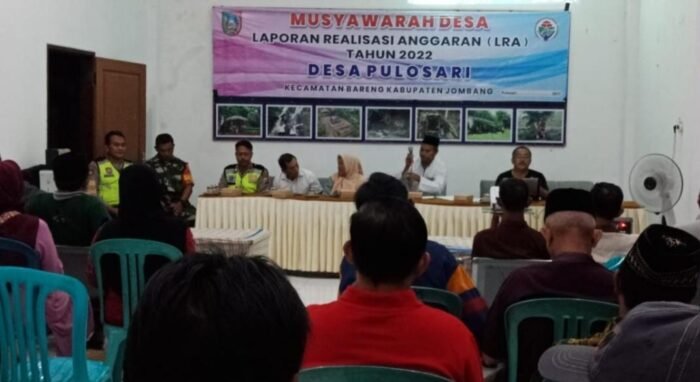 Babinsa Koramil 0814/16 Bareng Hadiri Laporan Pertanggung Jawaban Realisasi APBDes TA 2023