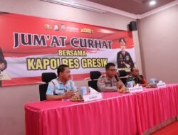 Jumat Curhat, Polres Gresik Disambati Oknum LSM dan Tawuran di Menganti
