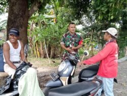 Babinsa Pojokkulon Koramil 0814/12 Kesamben Sambangi Petani di Wilayah Binaan