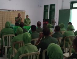 Danramil Berikan Pengarahan, Anggota Dan Persit Ranting 05 Koramil 0814-04/ Gudo