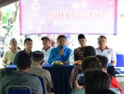 Kapolresta Sidoarjo Serap Aspirasi pedagang di Pasar Porong