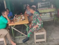 Babinsa Desa Sumberaji Ajak Warga Jaga Kebersihan Di Musim Hujan Agar Tidak Terjangkit Penyakit