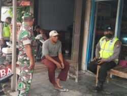 Babinsa Koramil 0814/18 Jogoroto Anggota Polsek Laksanakan Patroli Kamtibmas Bersama