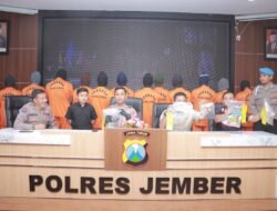 Polres Jember Tetapkan 22 Orang Tersangka Penambang Emas Ilegal