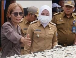 Wakil Walikota Palembang Fitrianti Agustinda Mengunjungi Sentra Pengolahan Ikan Asin