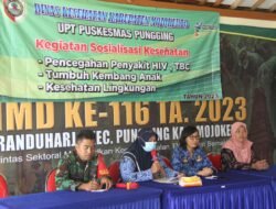 Sasaran Non Fisik TMMD Ke-116 Kodim 0815/Mojokerto Warga Randuharjo Terima Sosialisasi Kesehatan