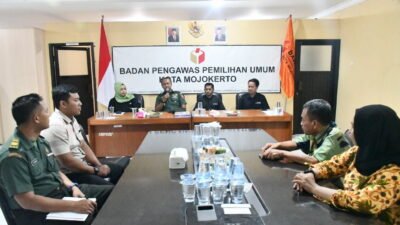 Jaga Netralitas, Dandim Mojokerto Silaturahmi Dengan Bawaslu Kabupaten dan Kota Mojokerto