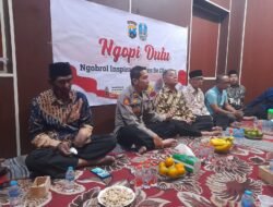 Jalin Komunikasi, Kapolsek Dlanggu Gelar Ngopi Dulu Bersama Kepala Desa