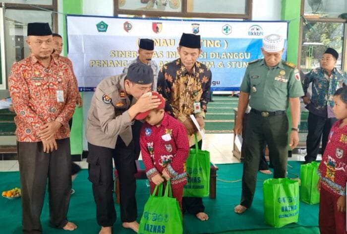 Kapolsek Dlanggu Sinau Penting tentang Penanganan Anak Yatim dan Stunting