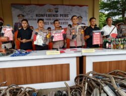 Jelang Pemilu Serentak 2024, Ribuan Knalpot Brong Dimusnahkan Polres Mojokerto