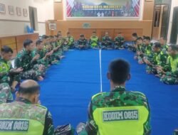 Doa Bersama Personel Siaga Kodim 0815/Mojokerto, Harapkan Pemilu 2024 Aman Dan Damai