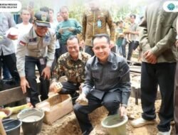 Pj Gubernur Sumsel Letakkan Batu Pertama Pembangunan Rumah Tidak Layak Huni 