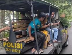 Pemudik Diantar Polisi ke Rest Area, Saat Mobil Terjadi Overhead di Jalur Cangar Mojokerto 