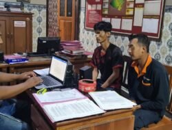 Polsek Purwosari  Menangkap Dua Pelaku Dan Barang Bukti Pencurian Kabel Listrik Di PT. Cimory
