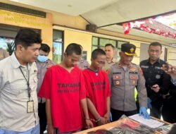 Polisi  Amankan Dua Tersangka Jambret Sasar Emak-emak di Area Parkir Mall Surabaya