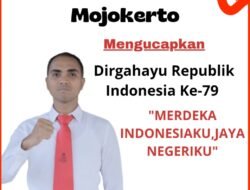 Kasatnarkoba Polres Mojokerto Mengucapkan, “Dirgahayu Republik Indonesia Ke-79 Tahun”