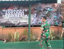 Sambut HUT Ke-79 TNI Kodim 0815/Mojokerto, Gelar Karya Bakti Serentak, Bakti Sosial, Bakti Kesehatan Hingga Pasang Banner