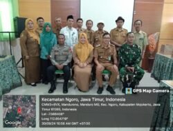 Wujudkan Sinergitas Lintas Sektor, Danramil 0815/12 Ngoro Hadiri Lokakarya Mini UPT Puskesmas Manduro