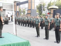 Pesan Dandim 0808/Blitar Saat Lantik Prajurit Yang Naik Pangkat