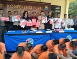 Dalam Waktu 12 Hari, Polres Mojokerto Amankan 20 Tersangka Penyalahgunaan Narkoba