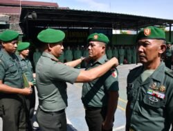 Pimpin Korp Raport, Dandim 0815/Mojokerto : Kenaikan Pangkat Jadikan Motivasi Kualitas Kerja & Pengabdian
