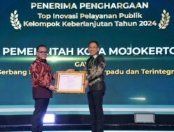 Senantiasa Meningkatkan Pelayanan Publik, Pemkot Mojokerto Kembali Peroleh Apresiasi dari Kemenpan RI
