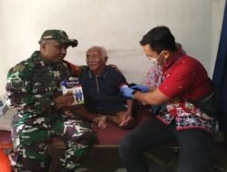 Babinsa Kelurahan Blitar, Dampingi Program Home Care Hore Lansia