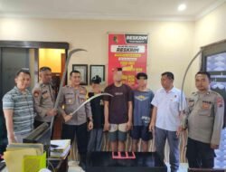 Bawa Senjata Tajam, Polisi tangkap 3 Gengster