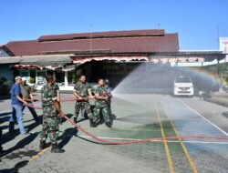 Penanggulangan Bahaya Kebakaran, Kodim 0815/Mojokerto Kolaborasi BPBD Gelar Tanggap Bencana