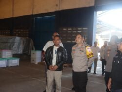 Kapolres Pasuruan cek gudang logistik KPU