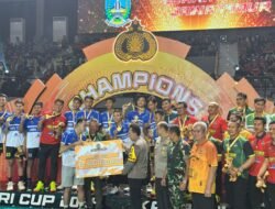 Juara Kapolri Cup 2024, Usai Tim Voli Putra Polda Jatim Kalahkan Tim Polda Jabar