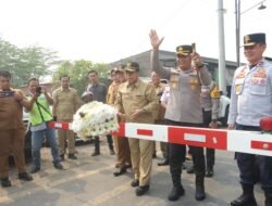 Kapolres Mojokerto Resmikan Palang Pintu Otomatis di Perlintasan Damarsih Mojoanyar,Antisipasi Laka Kereta Api
