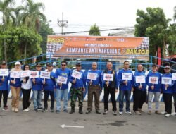 Kampanye Anti Narkoba, Polres Kediri Kota Gelar Family Adventure Offroad dan Bakti Sosial