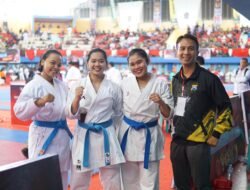 Polwan Satsamapta Polresta Sidoarjo Raih Juara 2 dan 3 Kejuaraan Karate Piala Panglima TNI