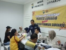Sambut 73 Tahun Humas Polri, Polresta Sidoarjo Gelar Bakti Kesehatan untuk Masyarakat Dan Media