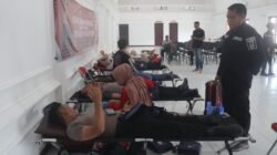 Solidaritas HUT Humas Polri ke-73, Humas Polres Pasuruan Gelar Donor Darah Bersama Media