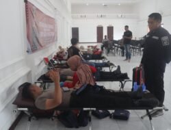 Solidaritas HUT Humas Polri ke-73, Humas Polres Pasuruan Gelar Donor Darah Bersama Media