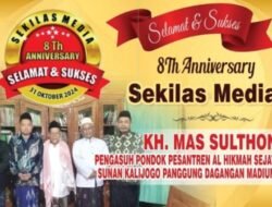 KH Mas Sulthon Mengucapkan Selamat HUT Ke-8 Sekilasmedia.com