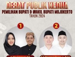KPU Kabupaten Mojokerto Gelar Debat Publik Kedua Paslon Bupati dan Wakil Bupati Mojokerto Tahun 2025-2030