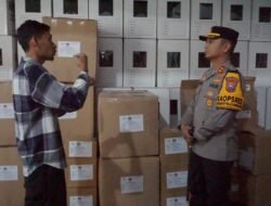 Kapolres Mojokerto Kota Tinjau Gudang Logistik KPU, Pastikan Keamanan Jelang Pilkada 2024